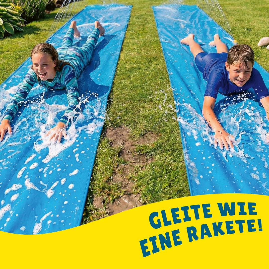 Offizielle XXXXXL Riesige Maxi Wasserrutschmatte | 20 Meter Wasserrutsche | Bauch Rutscher Premium Q