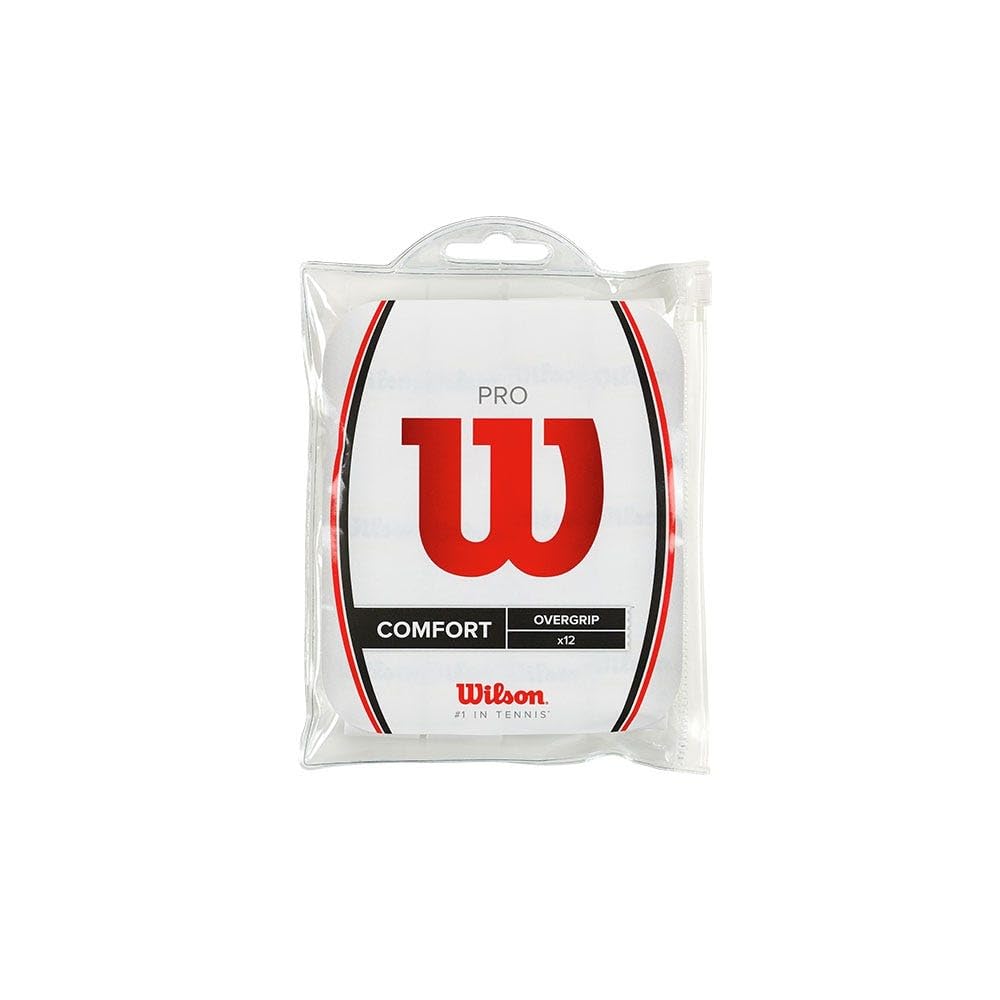 Wilson Griffband Pro Overgrip 12 Pack, Weiss