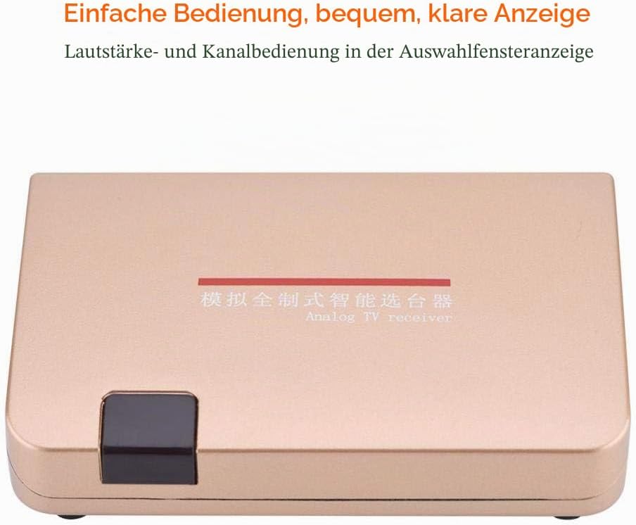 VBESTLIFE Analog TV Adapter für Analog-TV-Receiver mit HF HDMI Konverter (VDE) für alle Fernseher mi
