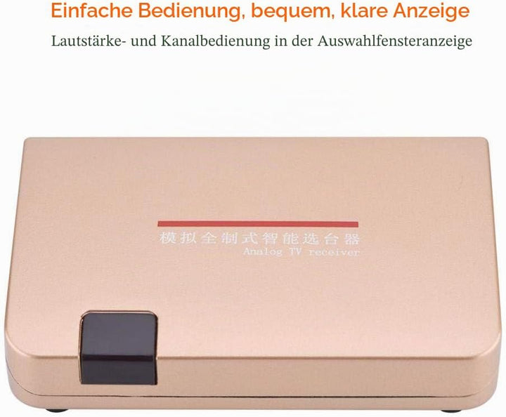 VBESTLIFE Analog TV Adapter für Analog-TV-Receiver mit HF HDMI Konverter (VDE) für alle Fernseher mi
