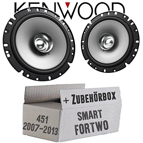 Lautsprecher Boxen Kenwood KFC-S1756-16,5cm Koax Auto Einbauzubehör - Einbauset passend für Smart Fo