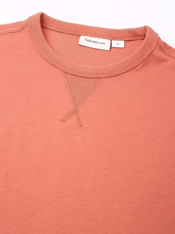 Calvin Klein Herren T-Shirt Kurzarm Badge Regular Tee Rundhalsausschnitt XXS Aragon, XXS Aragon