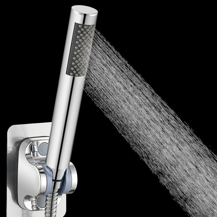 Handbrause Komplett aus Metall, Hochdruck-Duschköpfe von Voolan, Einfache Handbrause aus Chrom mit T