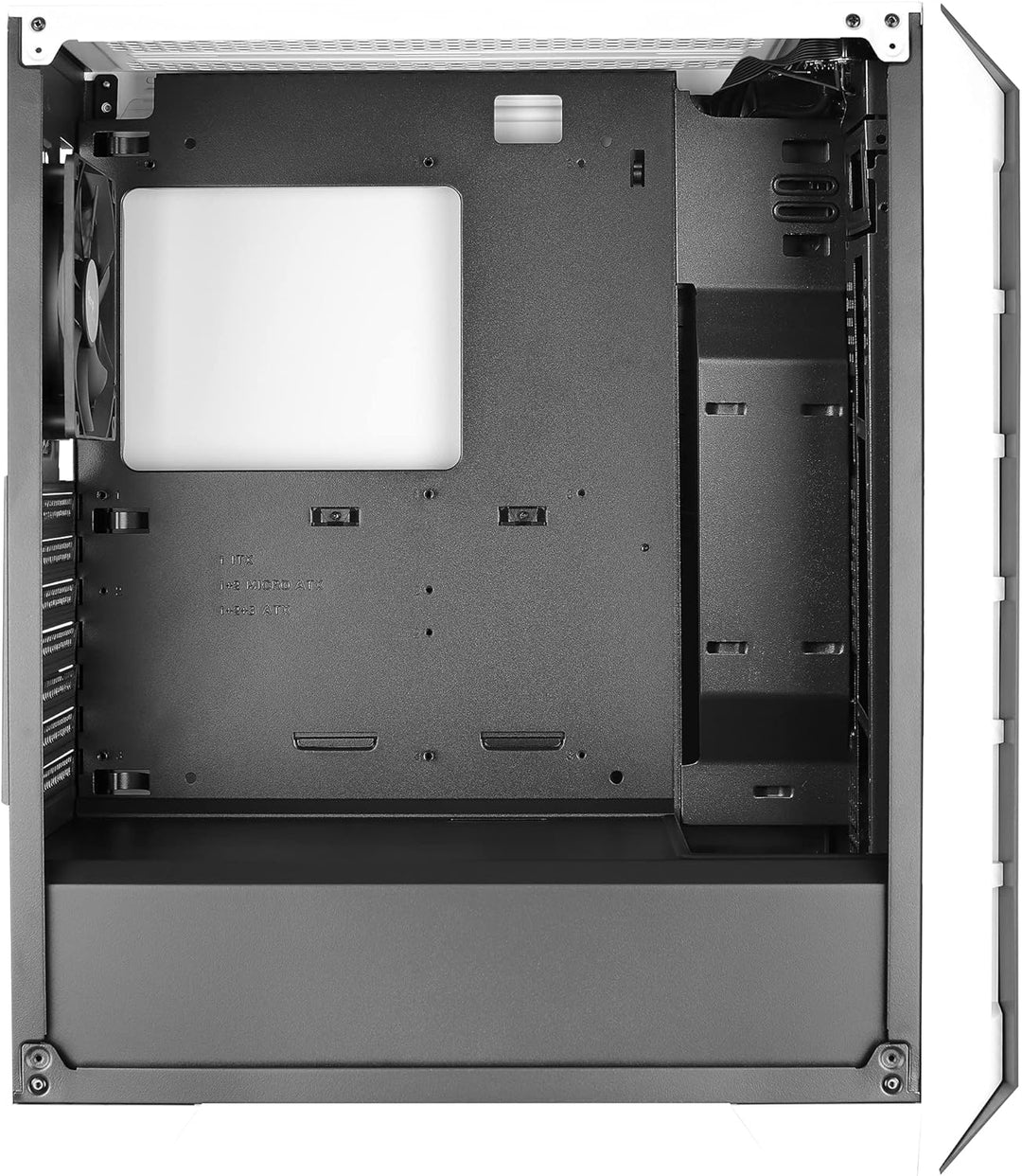 Aerocool CYLONPROWG, ATX RGB PC-Gehäuse, Hartglas, 12 cm Lüfter, weiss Weiss CYLONPRO, Weiss CYLONPR