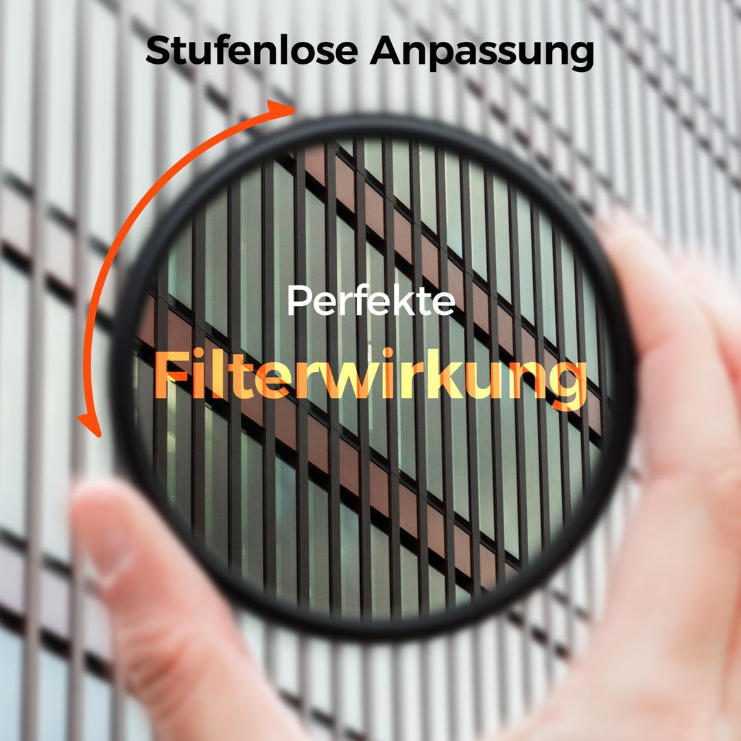 Rollei F:X Pro Rundfilter (77 mm, CPL-Filter) Schraubfilter aus Gorilla®* Glas mit hoher Farbtreue u