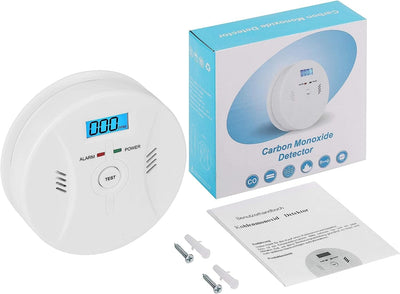 Kohlenmonoxid Warnmelder mit LCD Display CO Melder Lauter 85 Db Alarm Kohlenmonoxid Melder mit Kohle