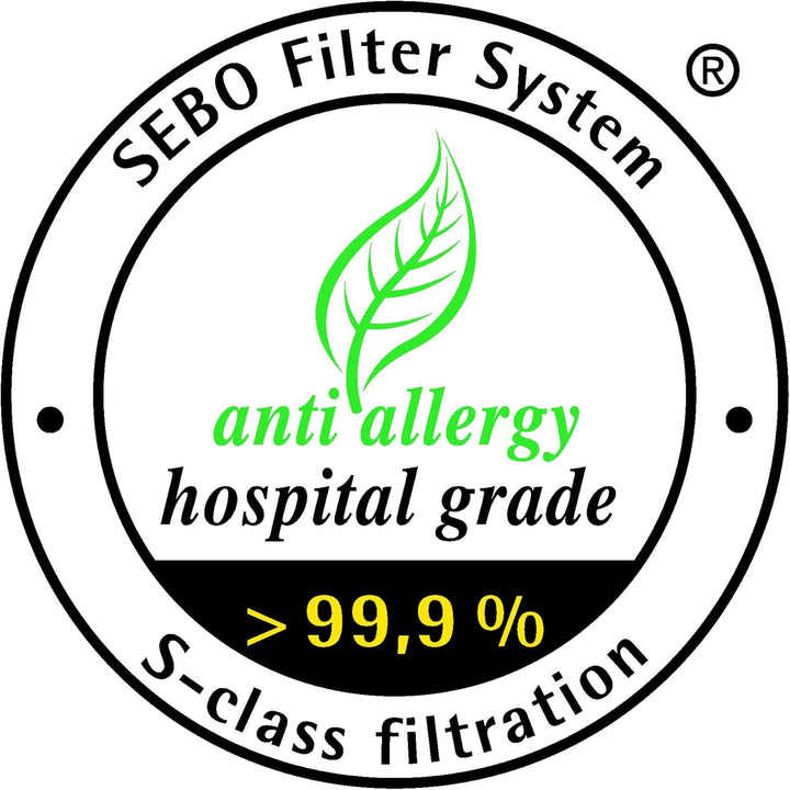 Sebo 6696ER Mikrofilter, Kunststoff & SBO6629 Ultrabeutel, 3 l, geeignet für K Cleaners, 8 Stück, We