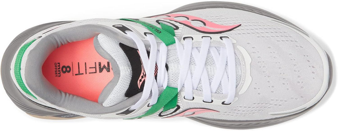 Saucony Damen Guide 16 Sneaker 36 EU 85 White Gravel, 36 EU 85 White Gravel