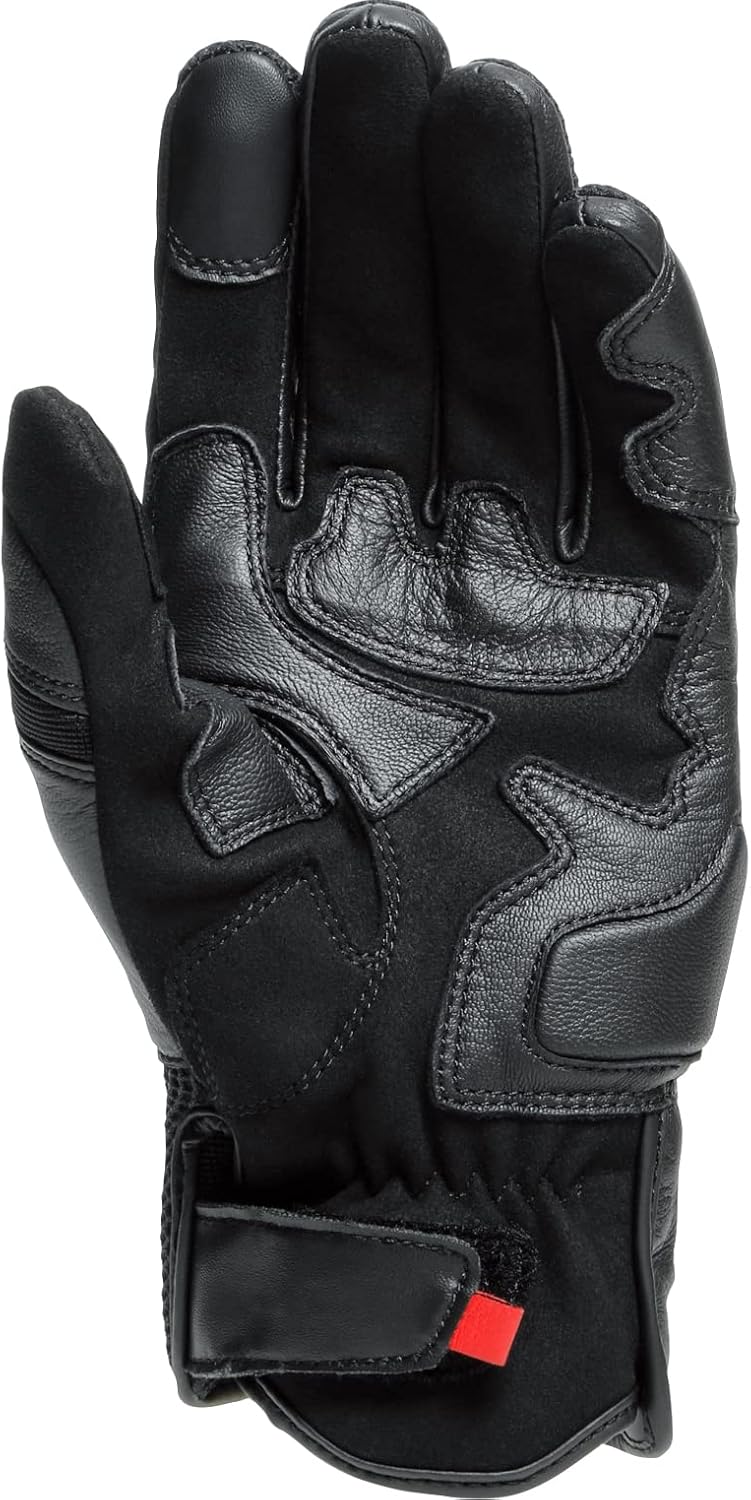 Dainese Unisex 1815934_631_l Motorradhandschuhe Leder mit Protektoren, Schwarz/Schwarz, L EU L Schwa
