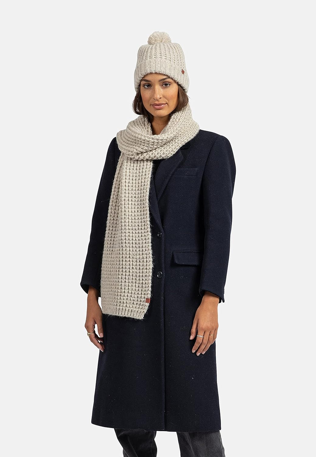 Bickley + Mitchell Men's Super Chunky Knit Womens Scarf 2016-02-10-112, Sand Twist, One Size