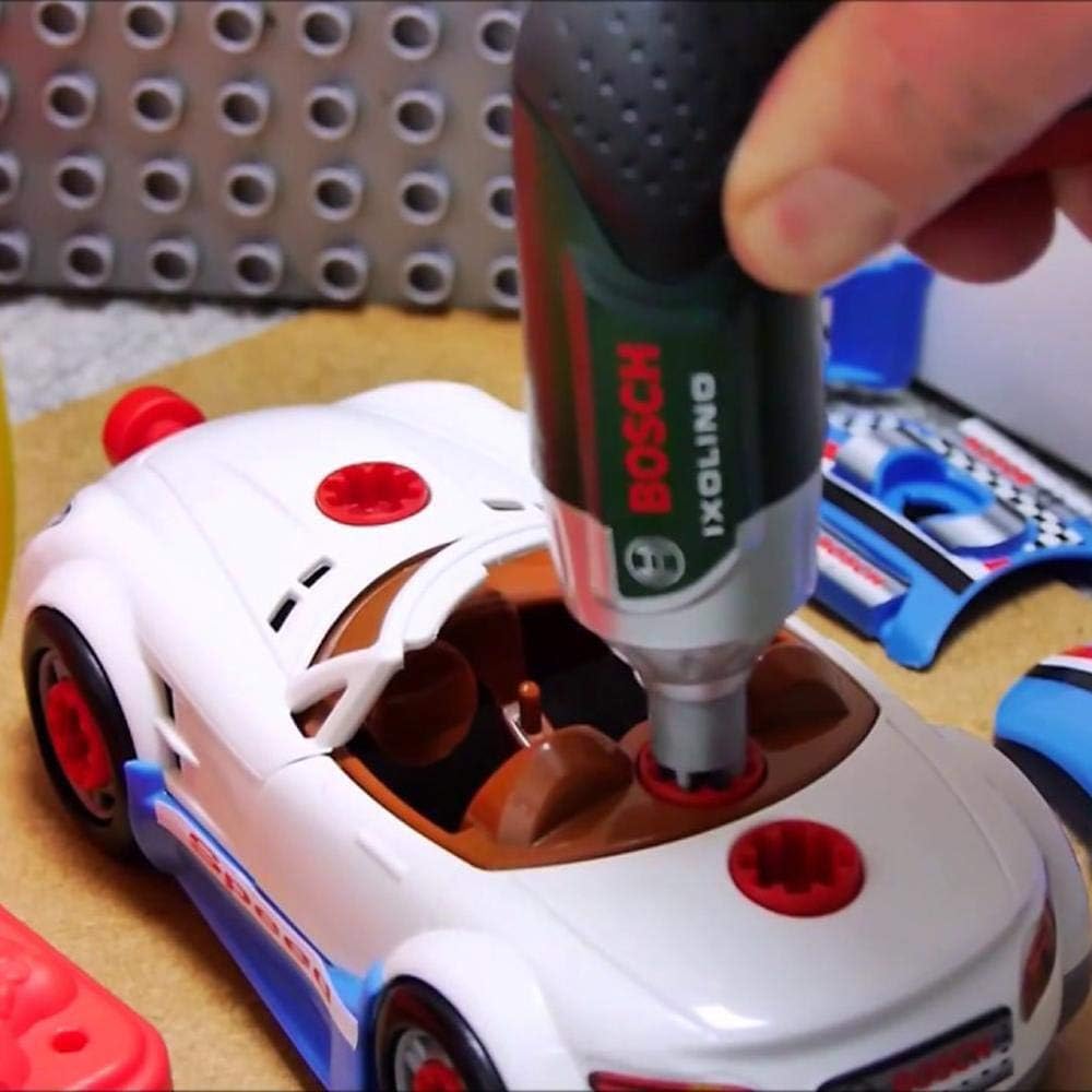 Theo Klein 8668 Bosch Car Tuning-Set | Zerlegbares Auto mit Tuning Zubehör | Mit batteriebetriebenem