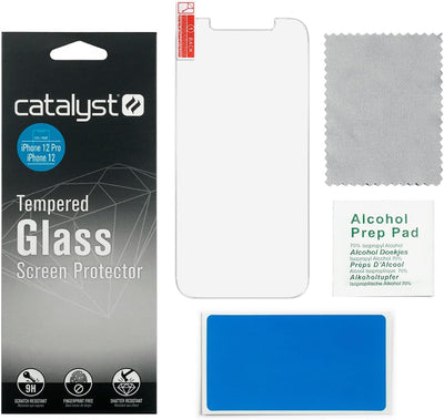 Catalyst Entwickelt für iPhone 12 Pro Max Displayschutzfolie aus gehärtetem Glas Reinigungspad, bruc