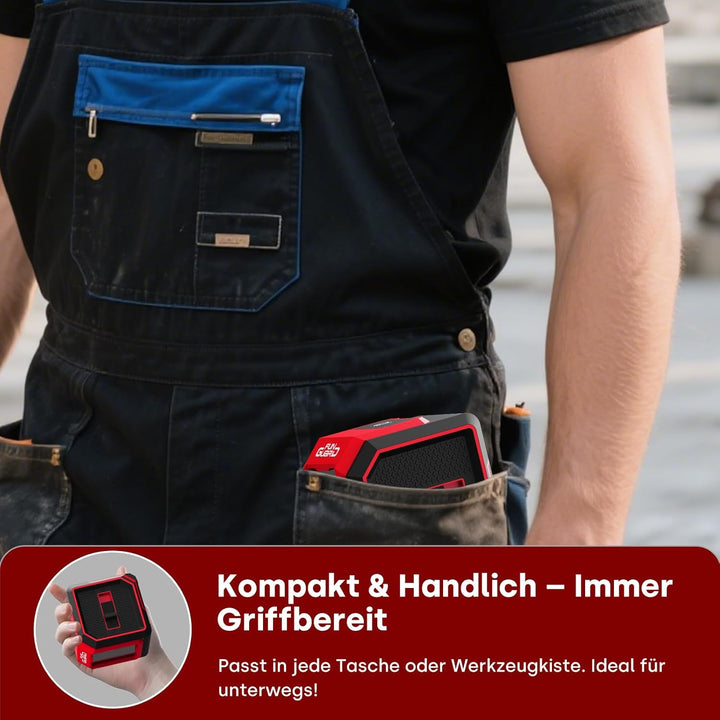 Laser Wasserwaage, Roter 20M Kreuzlinienlaser mit Selbstnivellierung, Linienlaser Vertikale und Hori