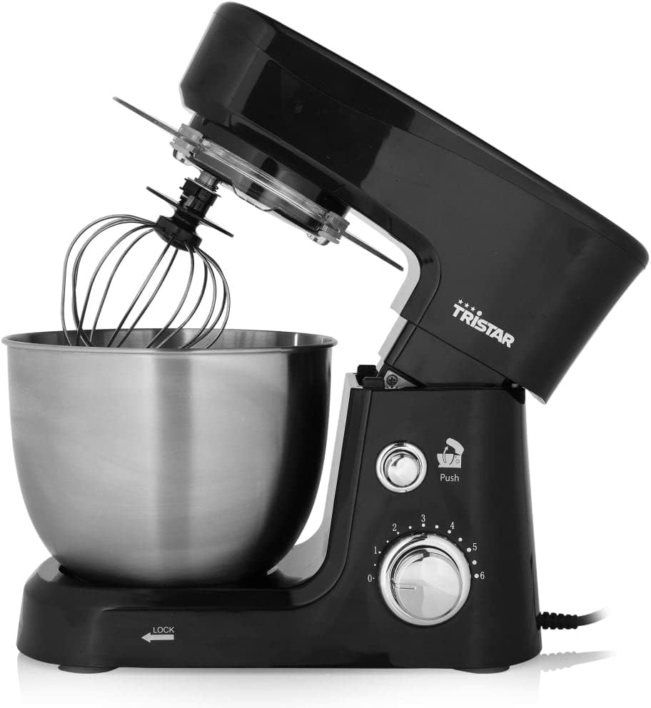Tristar MX-4830 Küchenmaschine – 3,5 l Fassungsvermögen, 3 Zubehörteile, Schwarz 3,5 Liter, 3,5 Lite