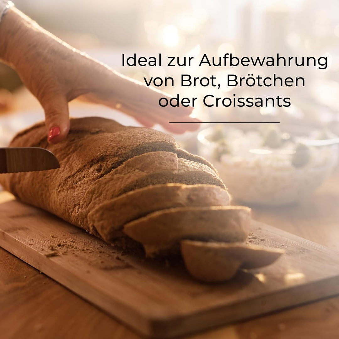 Posten Anker Brotkasten aus Kunststoff, Aufbewahrung für Backwaren, 41 x 26 x 18 cm, stilvolle Brotb