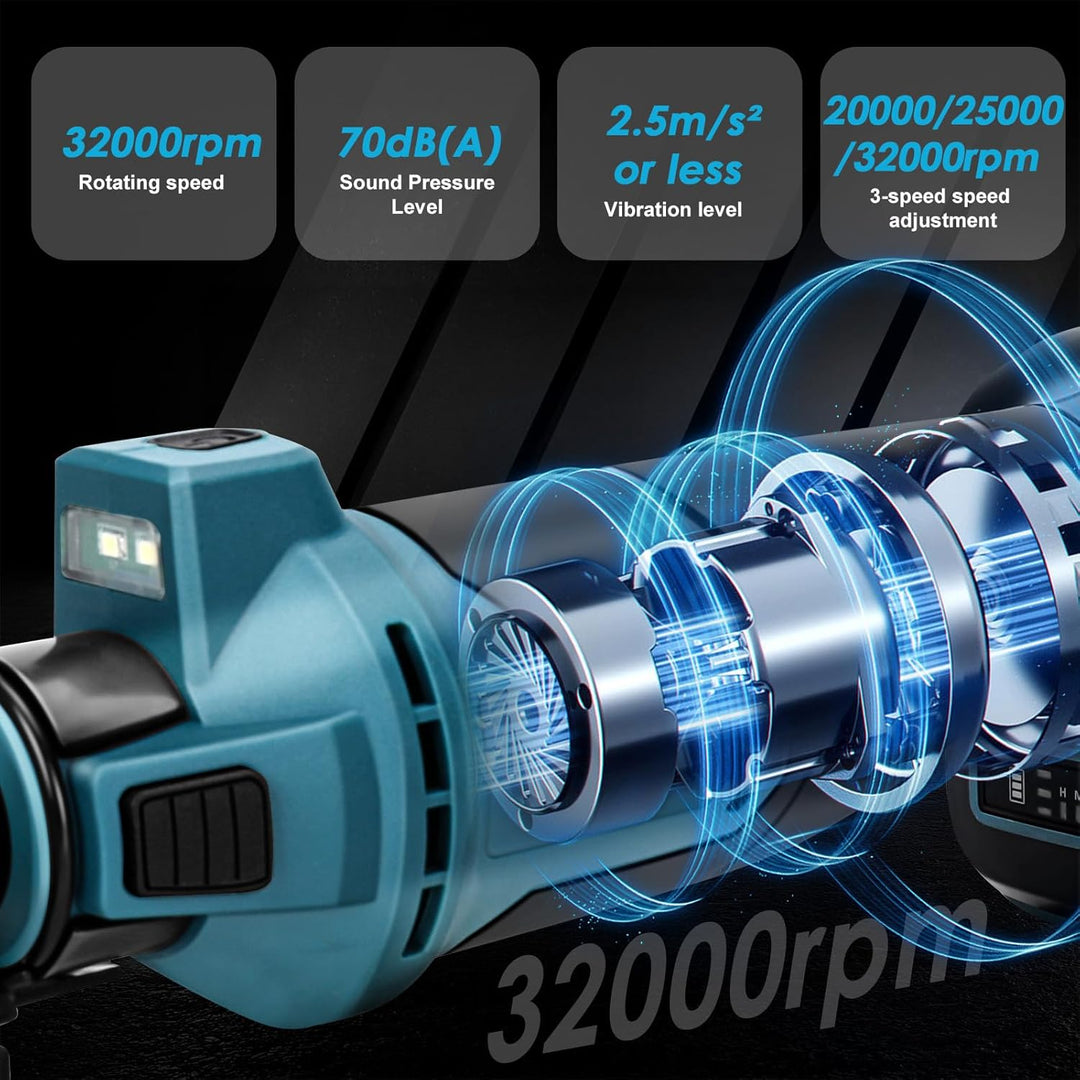 Akku Trockenbaufräser Kompatibel mit Makita 18V LXT Lithium-ion Akku, Bürstenlose Rotationsschneider