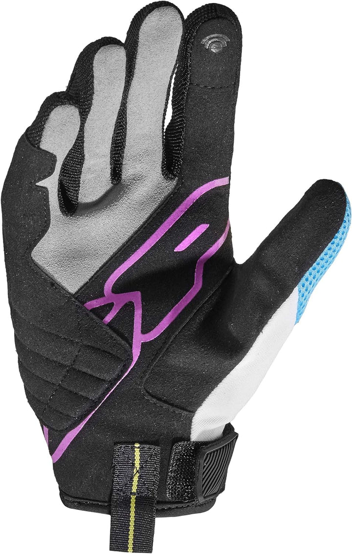 SPIDI, Flash-R Evo Lady, Guanti Moto per Donna, Protettivi e Resistenti, Guanti Moto Estivi Impermea