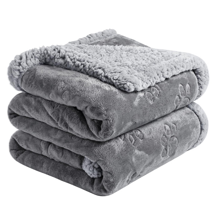 PETTOM wasserdichte Hundedecke, 145 * 127cm Sherpa Fleece Haustierdecke, Hundedecke Sofaschutz Wasch