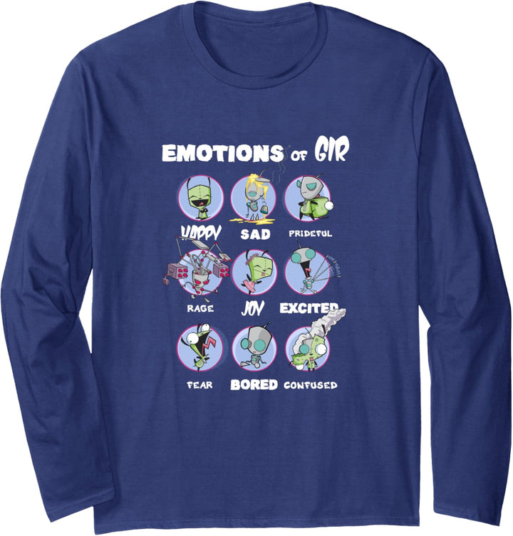 Invader Zim The Many Emotions of GIR Langarmshirt