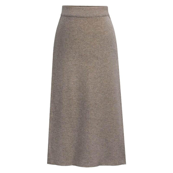 Generisch 2025 mittellanger Wollrock Dicker Rock Real 12 (Khaki S)