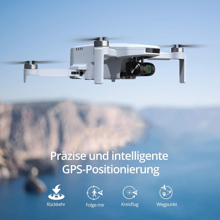 Potensic ATOM SE GPS Drohne mit 4K EIS Kamera, 3 Akkus 93 Min. Flugzeit, unter 249g, 4km FPV Übertra