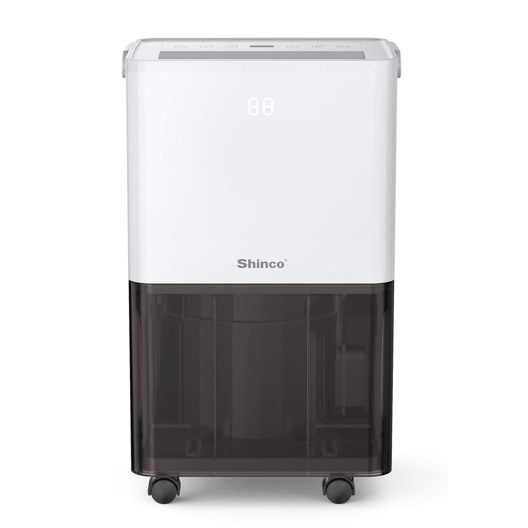 SHINCO 10L Luftentfeuchter, Elektrisch,Raumentfeuchter mit Feuchtigkeitssensor,für 45m³(15m²),Energi
