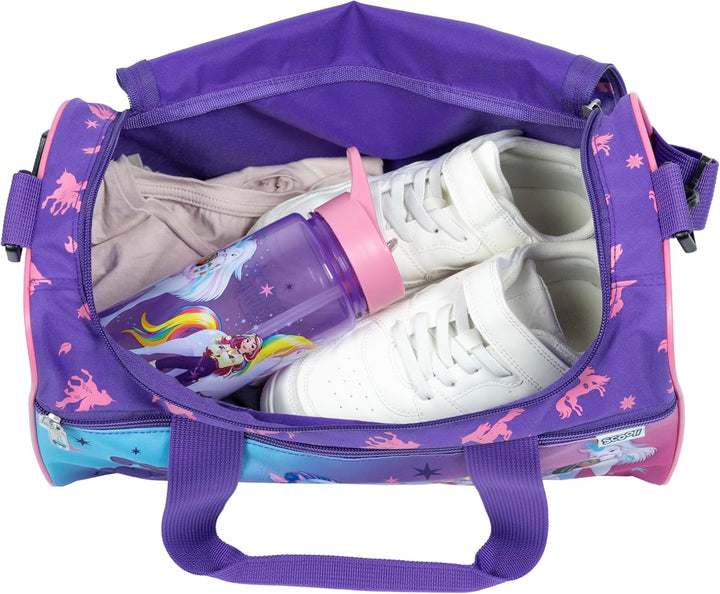 Scooli - Sporttasche für Kinder - 23 x 35 x 16 cm - geräumiges Hauptfach - Verstellbarer Schultergur