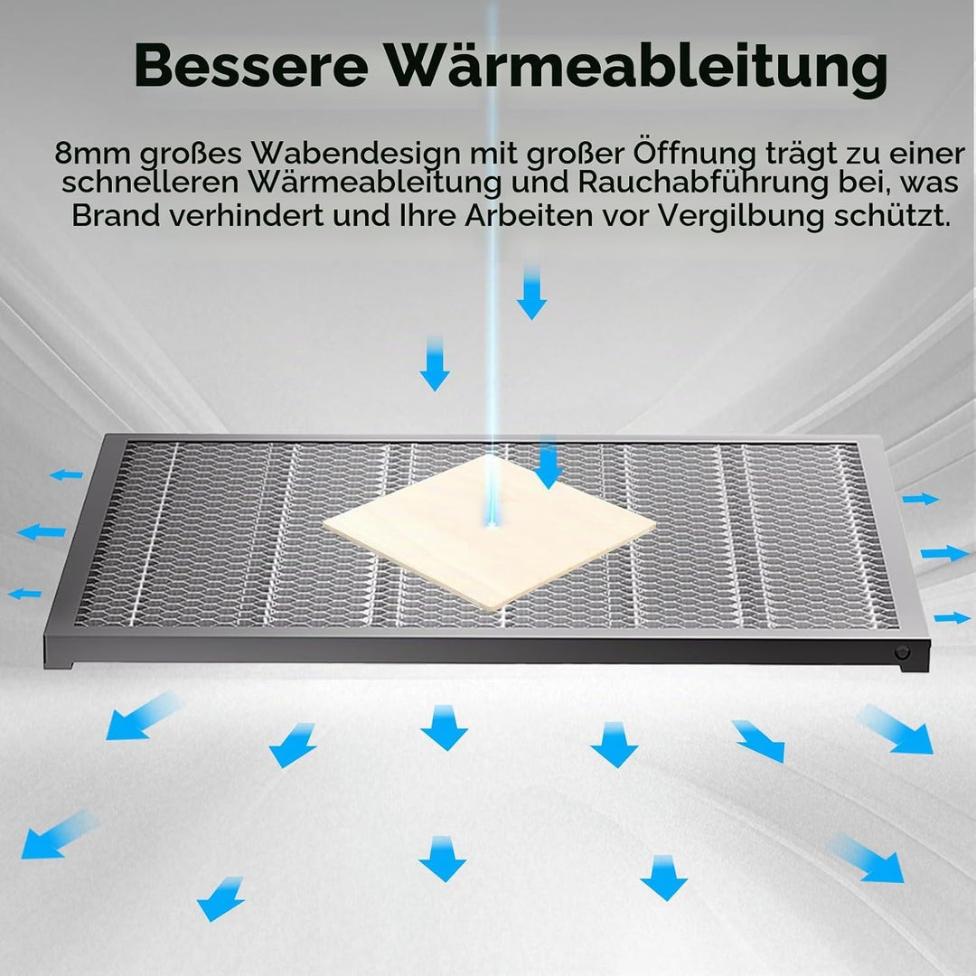 Creality Waben-Arbeitstisch, 460 x 346 mm Waben-Arbeitsfläche für Falcon A1, Waben-Arbeitsplatte für