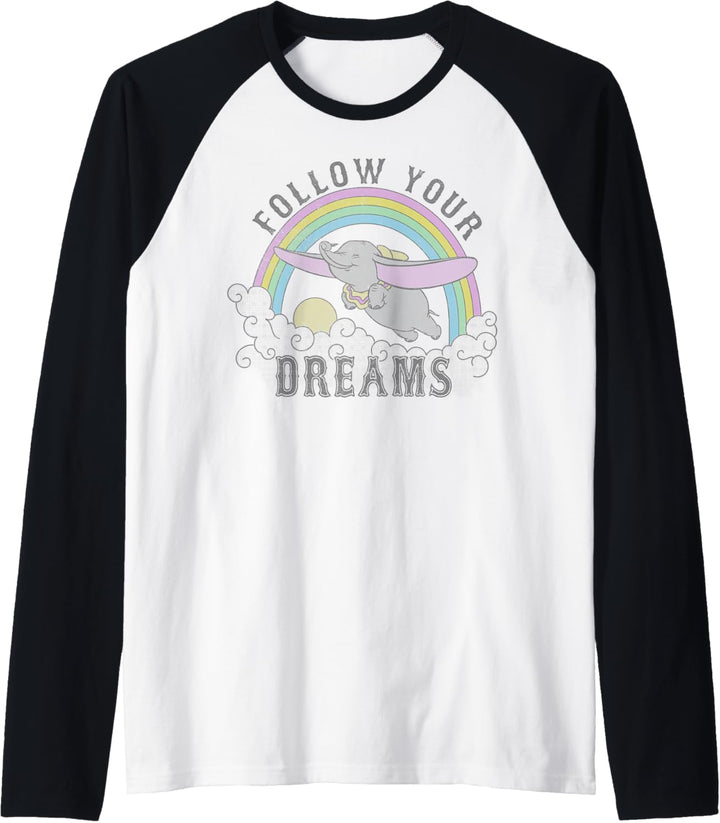 Disney Dumbo Follow Your Dreams Raglan