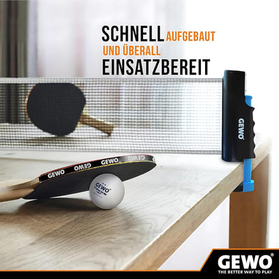 Gewo HydroTec Tischtennis Reinigungsset für Beläge, Grip Spray mit saugfähigem Reinigungsschwamm, Lö