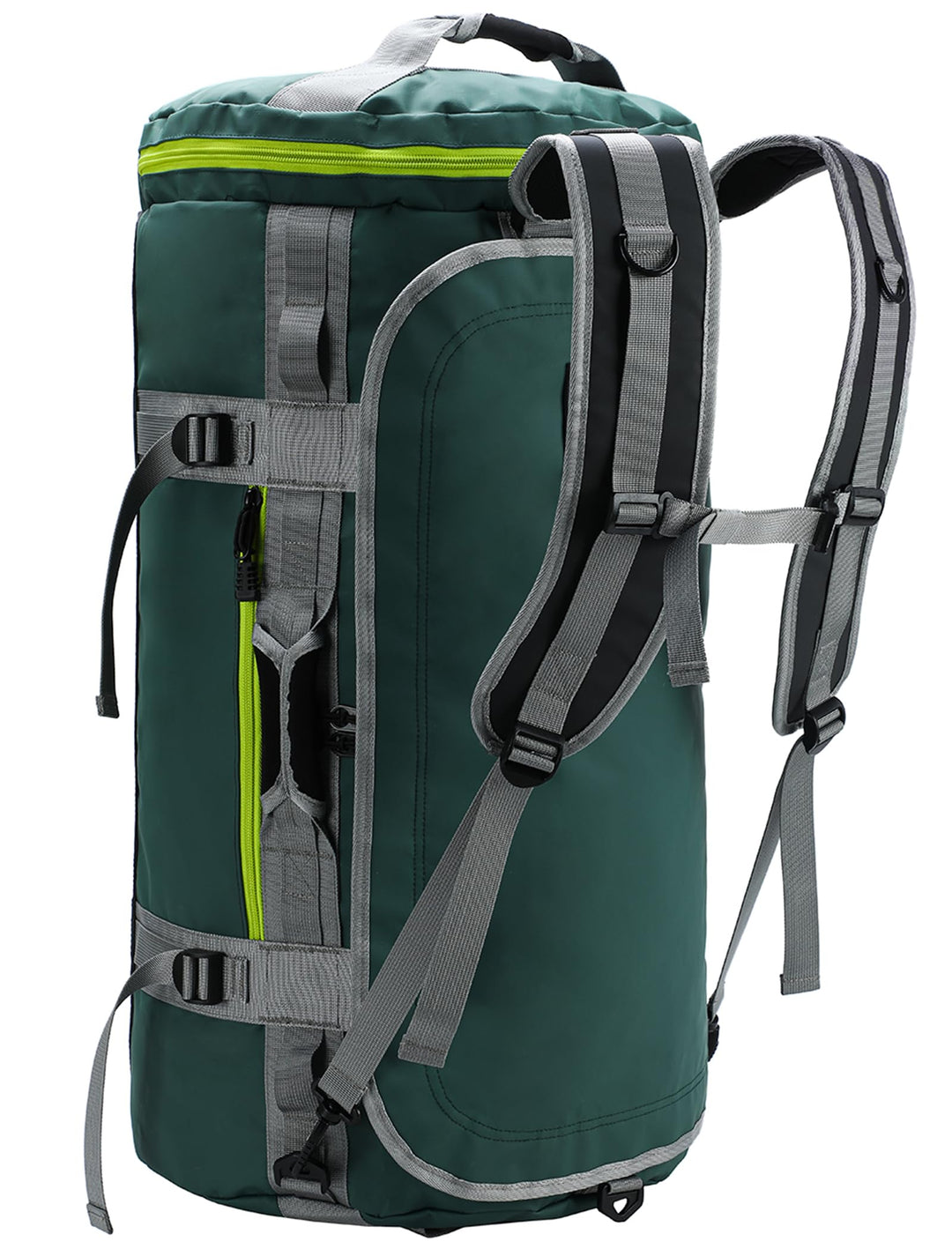 MIER Grosse Sporttasche wasserdicht Sportrucksack mit Schuhfach umwandelbar in Rucksack, 45L/60L/90L