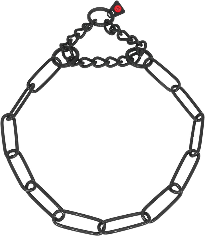 Sprenger Hundehalskette mit Durchzugskette 3mm I Edelstahl rostfreies Hundehalsband für langhaar Hun