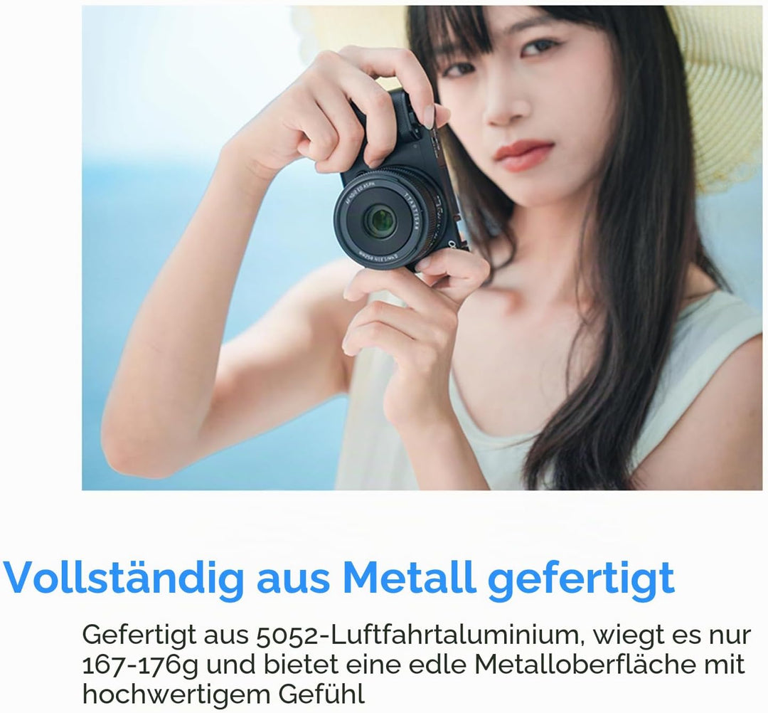 TTARTISAN AF 40 mm f/2 für E-Mount, Vollformat 40 mm f2 Prime Objektive für FE-Mount (E, Schwarz) Sc