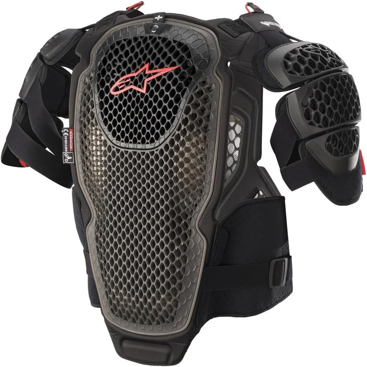 Alpinestars A-6 Brustprotektor M/L M-L BLACK ANTH RED, M-L BLACK ANTH RED