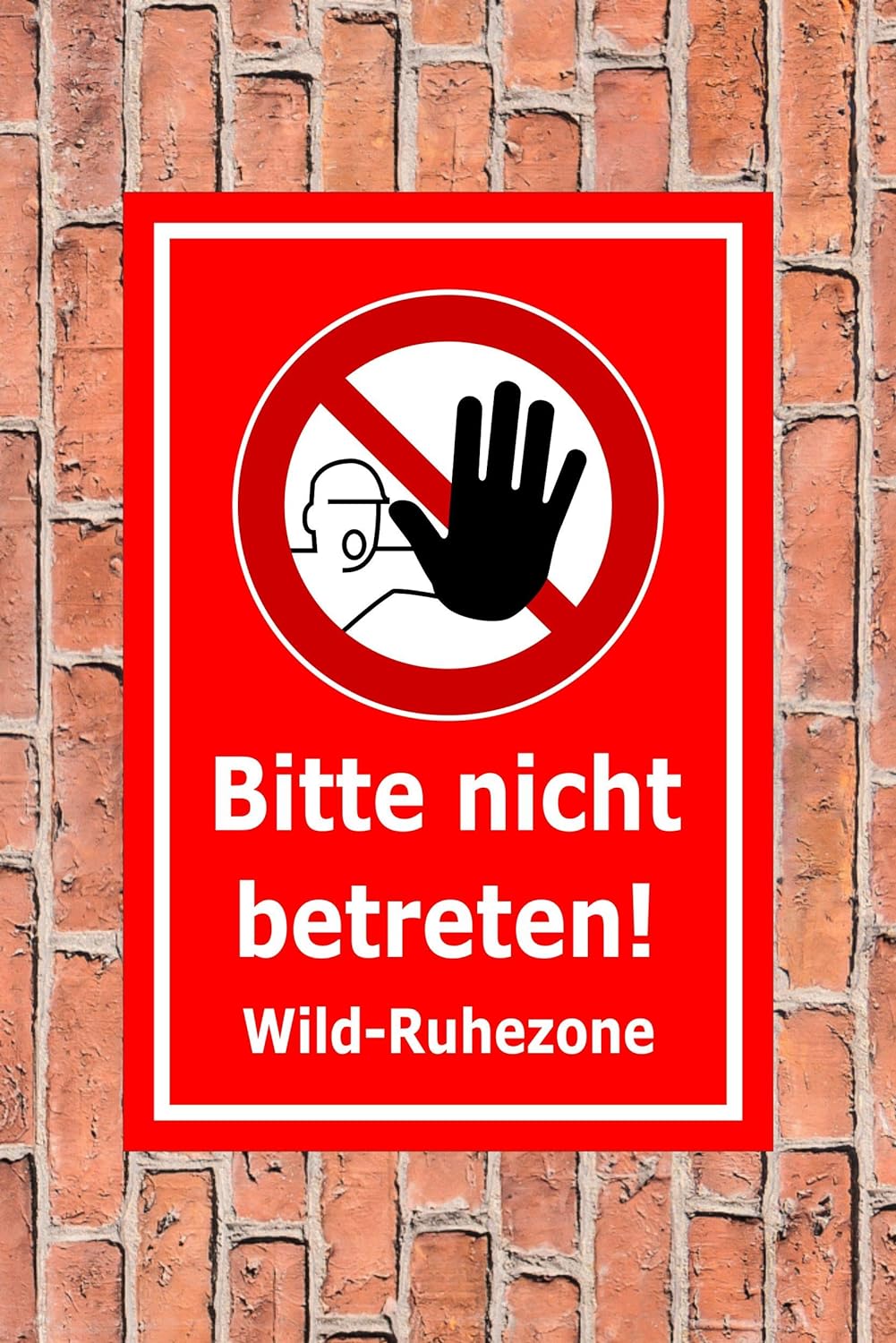Melis Folienwerkstatt Schild Wild-Ruhezone - 60x40cm - 3mm Aluverbund – 20 VAR S00359-017-D 60x40cm