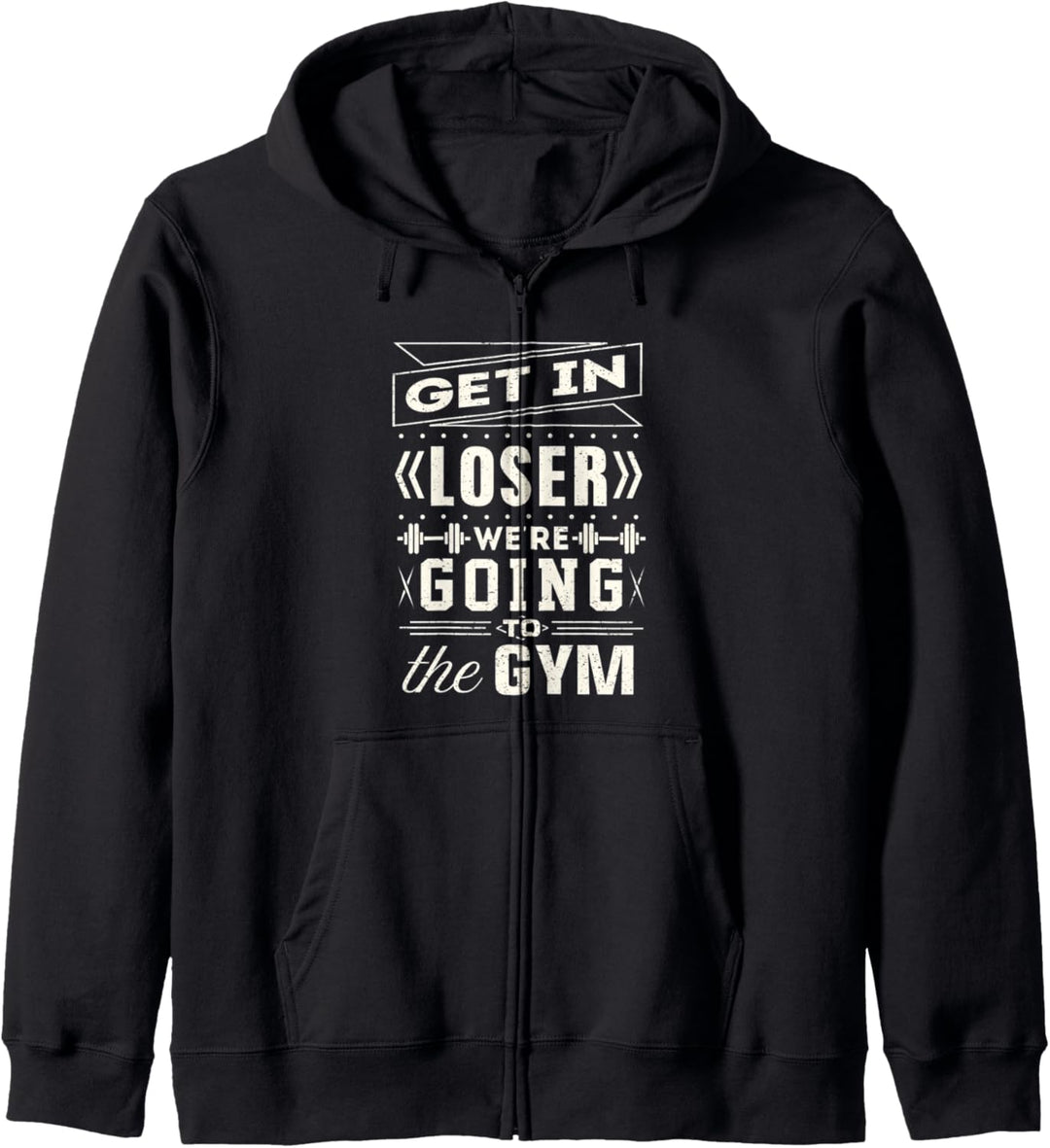 Gym Workout Übung Shirt Get in loser gehen ins Fitnessstudio Kapuzenjacke