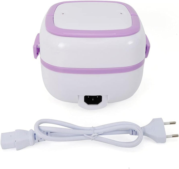 Mini Reiskocher und Dampfgarer 200W Multifunktion Kocher 1 Liter Tragbar Elektrische Mahlzeitbox Lun