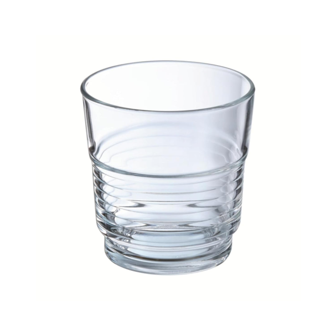 Arcoroc ARC 58055 Spirale Trinkglas, Wasserglas, Saftglas, 200ml, Glas, transparent, 6 Stück 6 Stück
