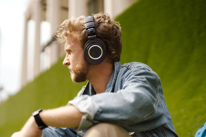 Audio-Technica M50xBT2 Kabelloser Kopfhörer Schwarz Black Bluetooth Single, Black Bluetooth Single