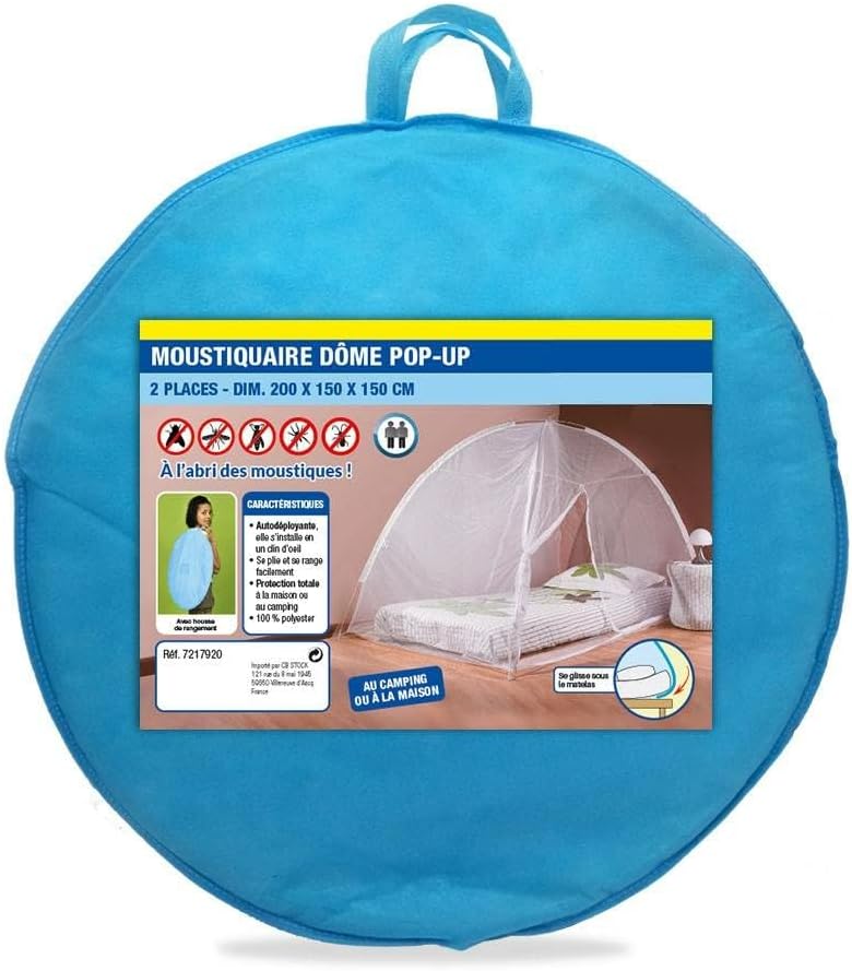 Moskitonetz mit Kuppel "Popup" für das Bett 200 x 125, 200 x 125
