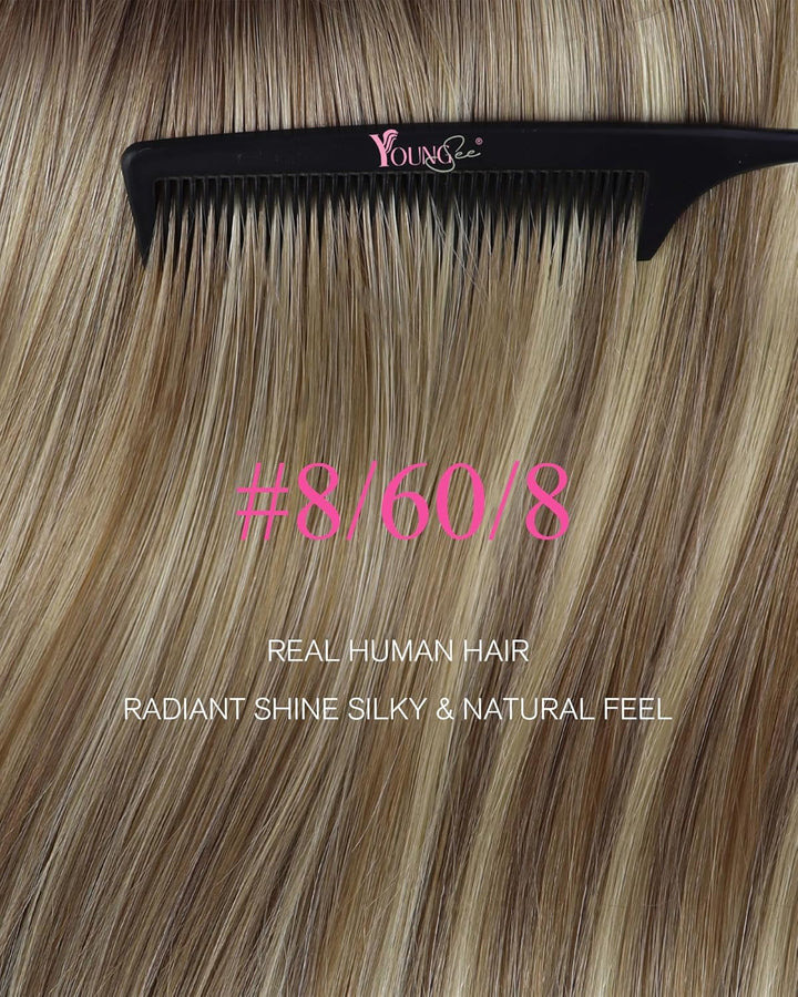 YoungSee Tape Extensions Ombre Tape Extensions Echthaar 40cm Tape Haarverlangerung Echthaar Invisibl