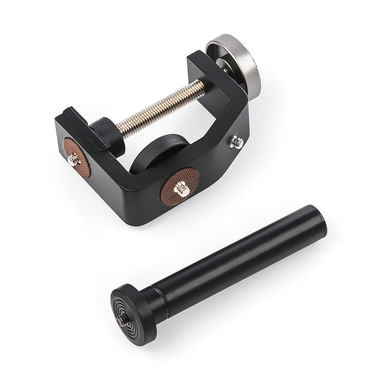 Walimex pro KX-20 Stativ Klemme – Klemmstativ, Blitzklemme, Aluminium, mit ausziehbarer Mittelsäule