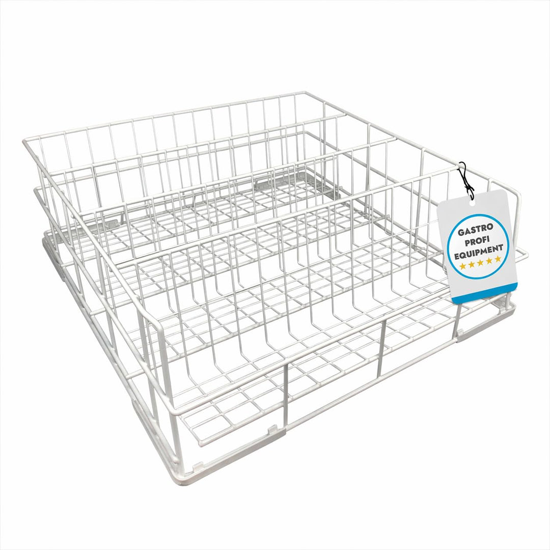 Gläserspülkorb Drahtgitterkorb 400x400 mm - 4 Reihen | Made in EU | Gläserkorb für Gastronomie | Pro