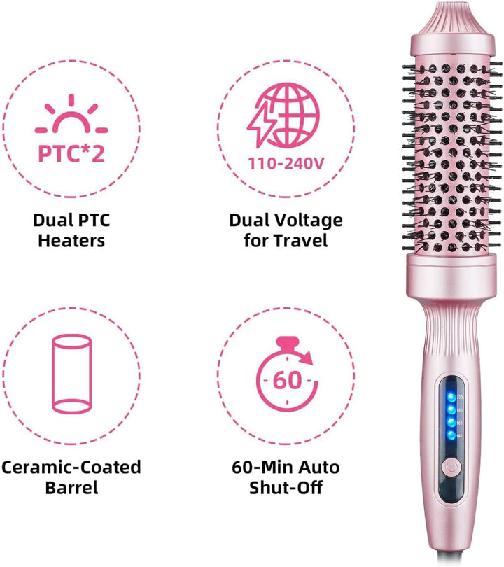 Lockenstab, Haarcurler Keramik Beschichtung, 38mm Lockenwickler, Lockenstäbe mit LCD Display,120 ℃ -