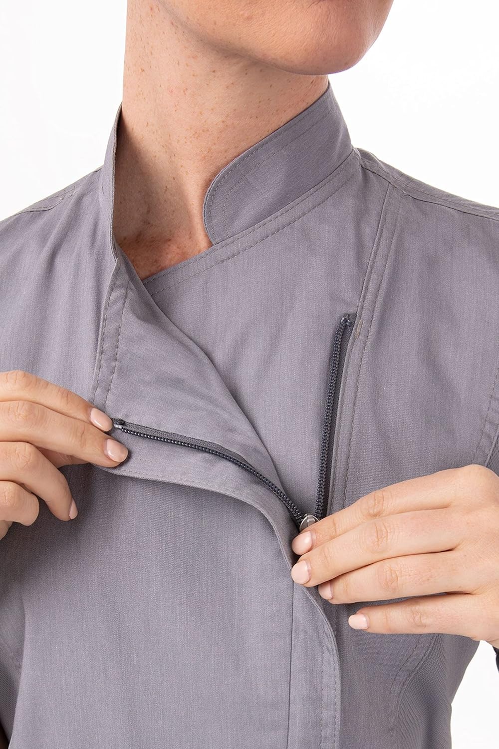 Chef Works Damen Springfield Kochmantel Kochjacke XS Grau, XS Grau