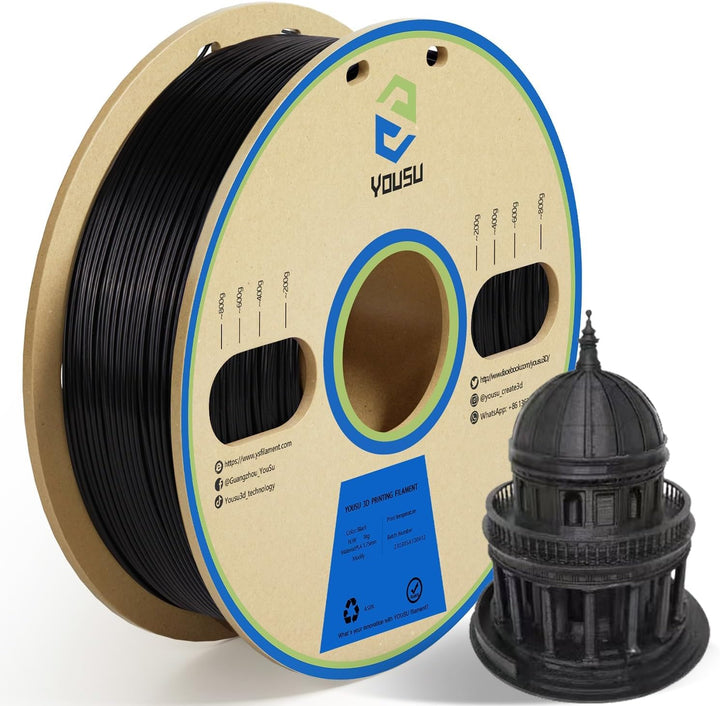 YOUSU PLA Plus (PLA+) Filament 1,75mm, Professionelles Hohe Zähigkeit 3D Druckerfilament, Massgenaui