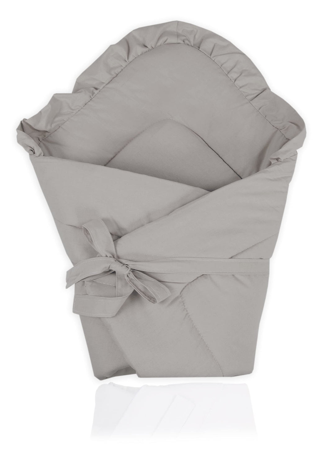 PIMKO Babyhörnchen mit rüschen Einschlagdecke Schlafsack Wickeltuch für Neugeborene und Kleinkinder