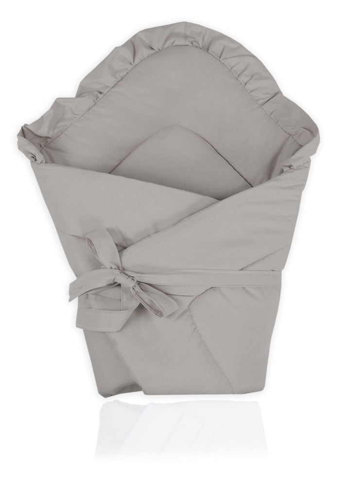 PIMKO Babyhörnchen mit rüschen Einschlagdecke Schlafsack Wickeltuch für Neugeborene und Kleinkinder