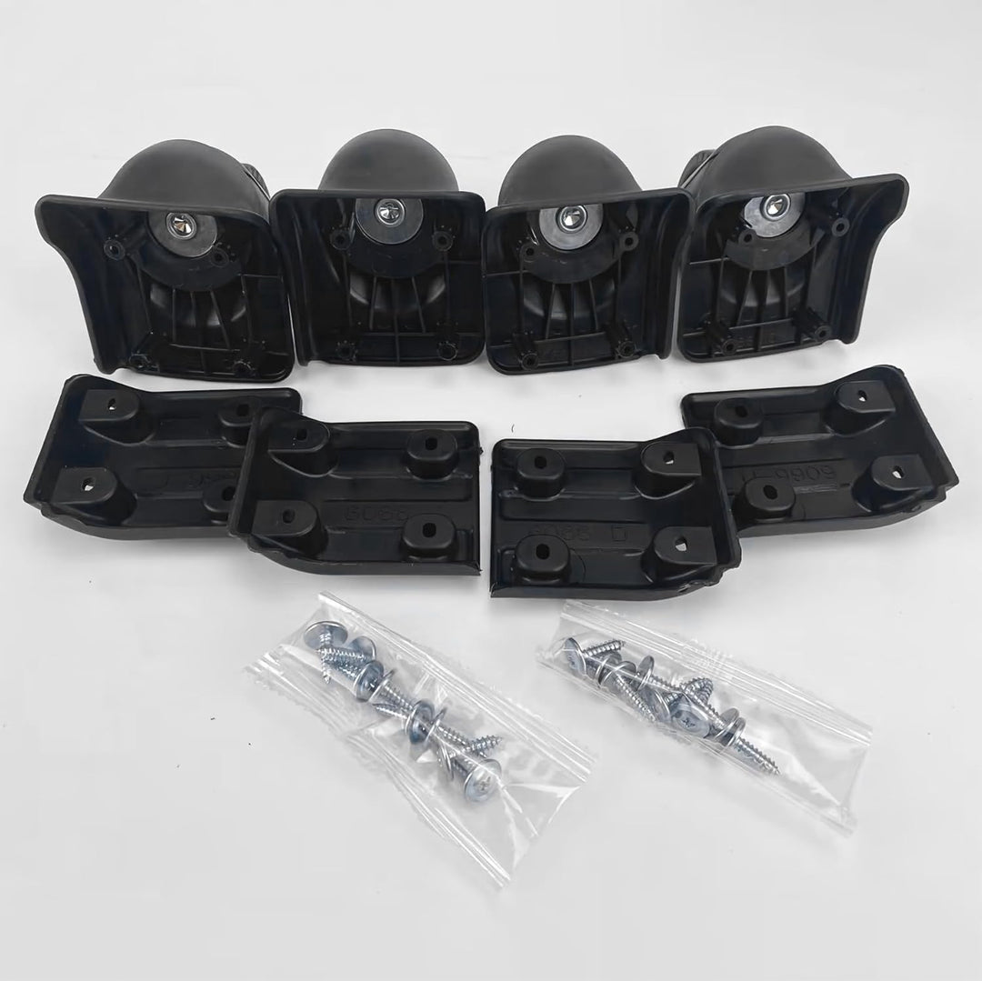 Volein 2 Pair Kofferrollen Ersatzrollen für Koffer Koffer Ersatzrollen Schwenkräder Gepäckräder mit