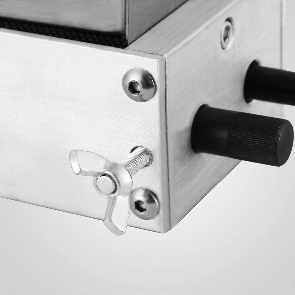 LENJKYYO Malzmühle Getreidemühle Manuelle Verstellbar 2 Rollen Heimbrauer Handmühle Schrotmühle Mühl